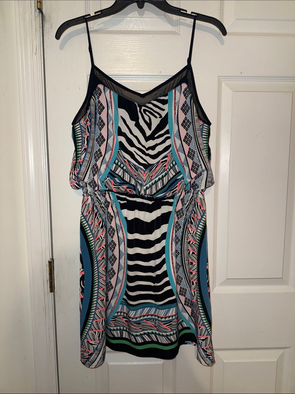 Express women’s Multicolor Printed Sleeveless Dress